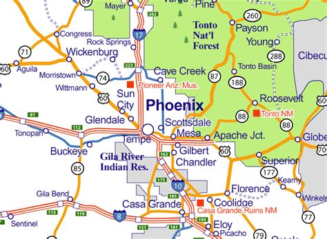 mapquest phoenix az|map of phoenix area and surrounding cities.